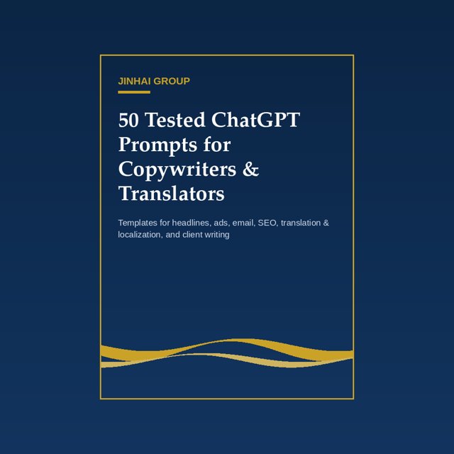 50 Tested ChatGPT Prompts for Copywriters & Translators